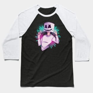 Marshmello Night Version / Visual Music Baseball T-Shirt
